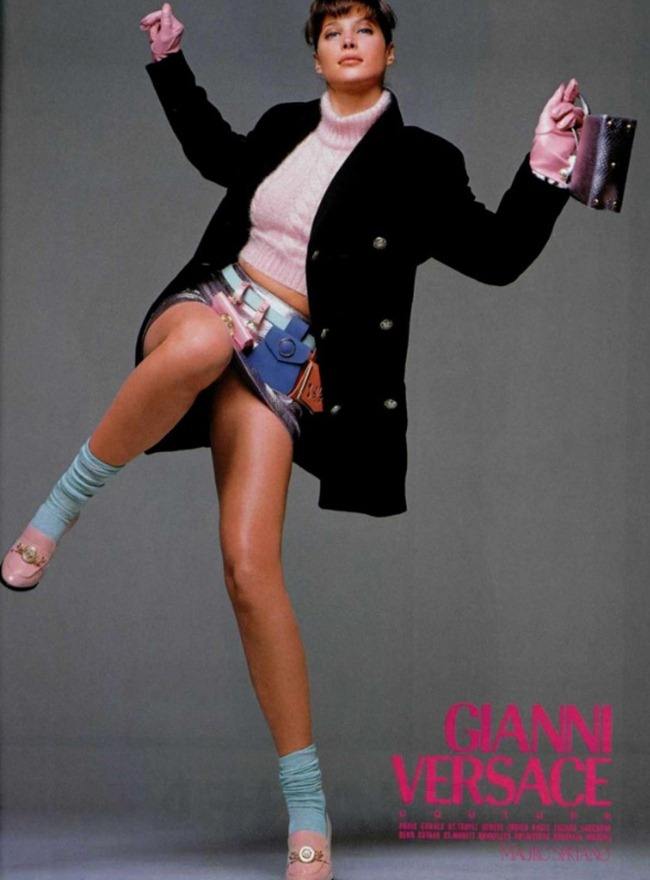 WE &hearts; VERSACE: CLAUDIA SCHIFFER & CINDY CRAWFORD FOR VERSACE FALL 1994 BY PHOTOGRAPHER RICHARD AVEDON