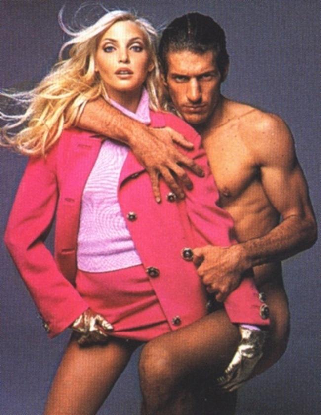 WE &hearts; VERSACE: CLAUDIA SCHIFFER & CINDY CRAWFORD FOR VERSACE FALL 1994 BY PHOTOGRAPHER RICHARD AVEDON
