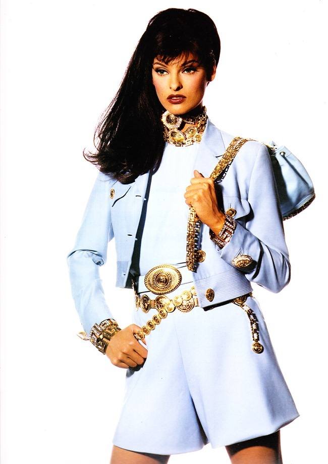 WE &hearts; VERSACE: LINDA EVANGELISTA FOR VERSACE SPRING 1992 BY PHOTOGRAPHER IRVING PENN