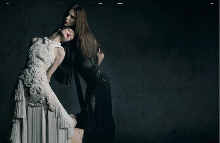 DAZED & CONFUSED MAGAZINE: MARIACARLA BOSCONO, SASKIA DE BRAUW & KASIA STRUSS IN "EXTASIS" BY PHOTOG