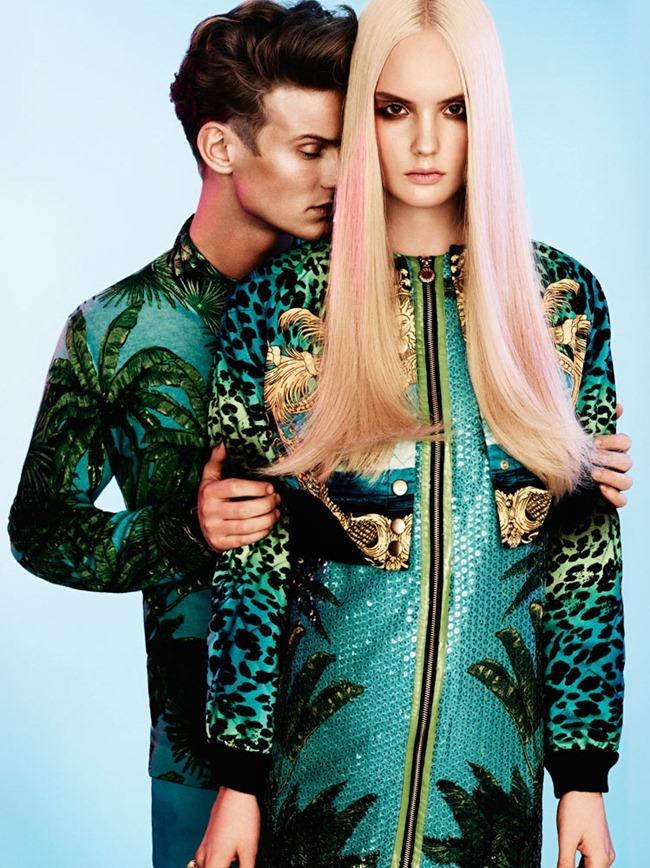 RODEO MAGAZINE: HENRIETTA HELLBERG & ALEXANDER JOHANSSON IN "VERSACE FOR H&M" BY PHOTOGRAPHER TOBIAS
