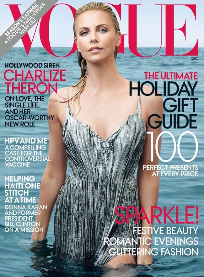 VOGUE MAGAZINE: CHARLIZE THERON IN "BREAKING AWAY" BY PHOTOGRAPHER ANNIE LEIBOVITZ