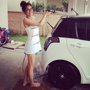 [ PICS ] มารี เบิร์นเนอร์...นางเอกใหม่จากละครสามหนุ่มเนื้อทอง @Instragram