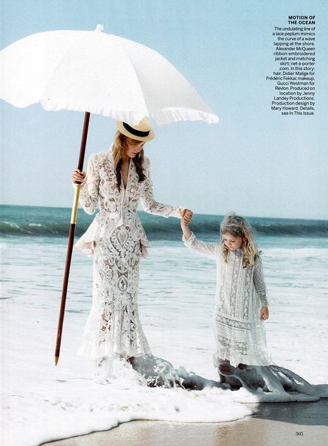 VOGUE MAGAZINE: CAROLINE TRENTINI IN "SWEPT AWAY" BY PHOTOGRAPHER PATRICK DEMARCHELIER