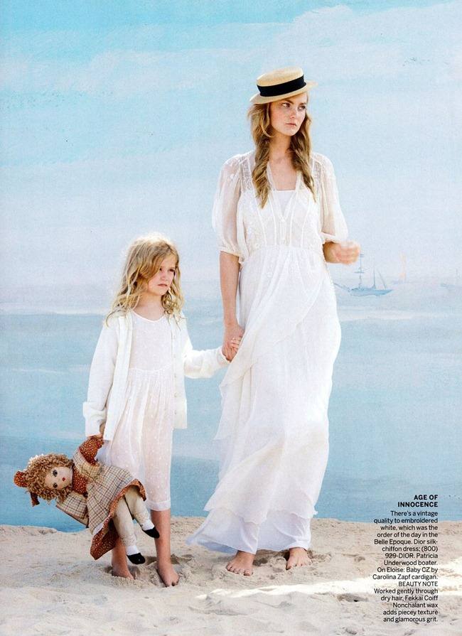 VOGUE MAGAZINE: CAROLINE TRENTINI IN "SWEPT AWAY" BY PHOTOGRAPHER PATRICK DEMARCHELIER