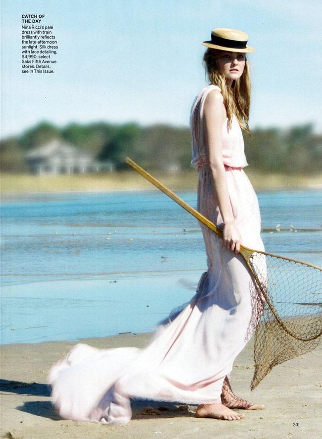 VOGUE MAGAZINE: CAROLINE TRENTINI IN "SWEPT AWAY" BY PHOTOGRAPHER PATRICK DEMARCHELIER