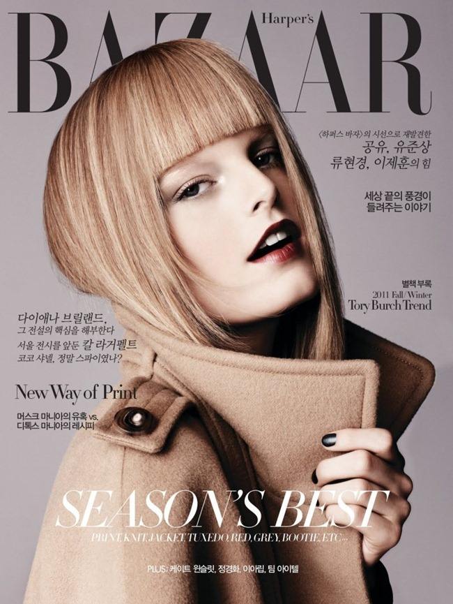 HARPER'S BAZAAR KOREA: HANNE GABY ODIELE IN "FALLING IN FALL" BY PHOTOGRAPHER DEAN ISIDRO