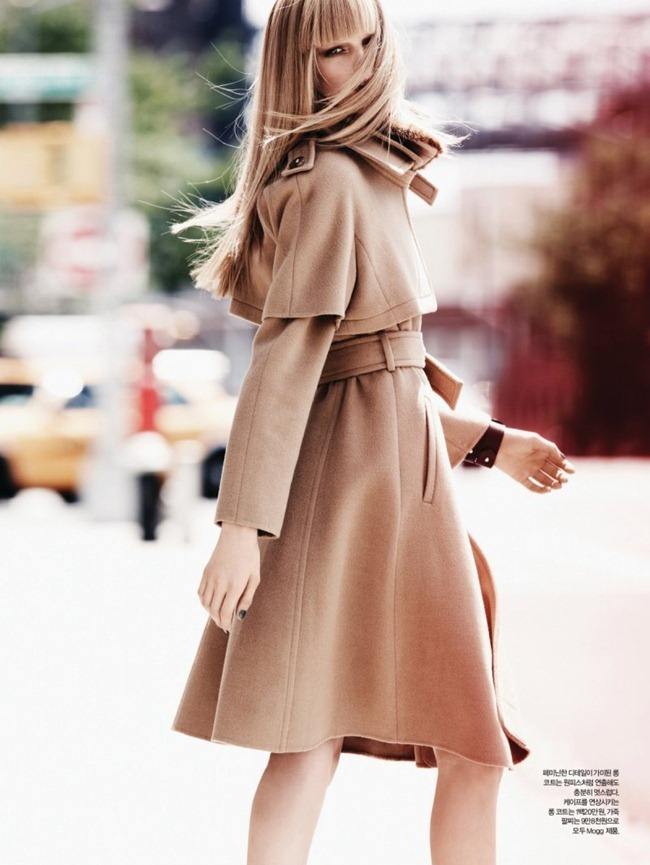 HARPER'S BAZAAR KOREA: HANNE GABY ODIELE IN "FALLING IN FALL" BY PHOTOGRAPHER DEAN ISIDRO