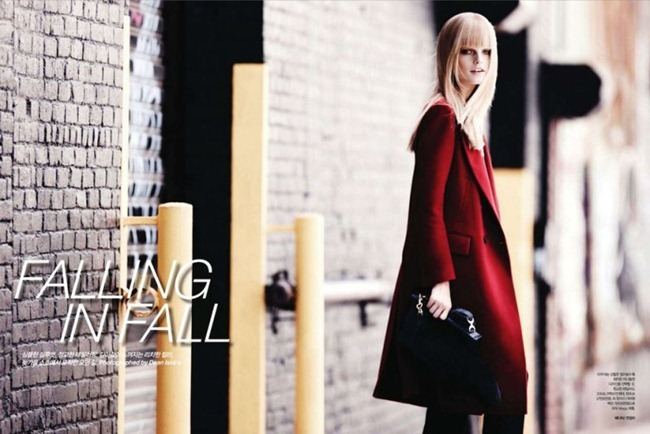 HARPER'S BAZAAR KOREA: HANNE GABY ODIELE IN "FALLING IN FALL" BY PHOTOGRAPHER DEAN ISIDRO