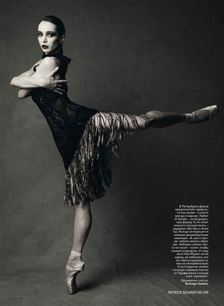 VOGUE RUSSIA: PRIMA BALLERINA DIANA VISHNEVA BY PHOTOGRAPHER PATRICK DEMARCHELIER