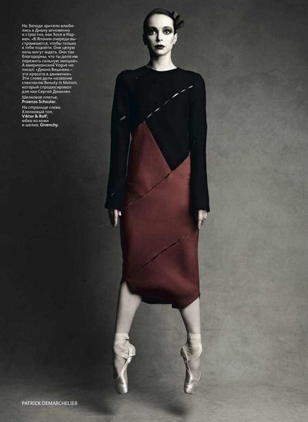 VOGUE RUSSIA: PRIMA BALLERINA DIANA VISHNEVA BY PHOTOGRAPHER PATRICK DEMARCHELIER