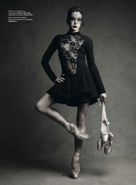 VOGUE RUSSIA: PRIMA BALLERINA DIANA VISHNEVA BY PHOTOGRAPHER PATRICK DEMARCHELIER