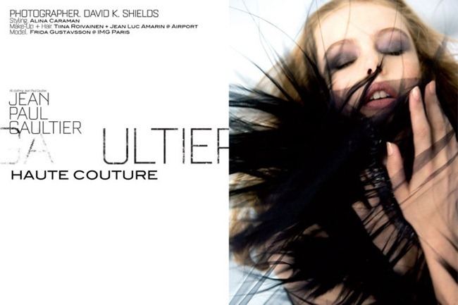STIL MAGAZINE: FRIDA GUSTAVSSON IN "JEAN PAUL GAULTIER" BY PHOTOGRAPHER DAVID K. SHIELDS.