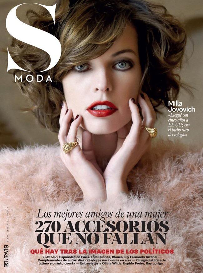 S MODA MAGAZINE: MILLA JOVOVICH BY PHOTOGRAPHER ERIC GUILLEMAIN