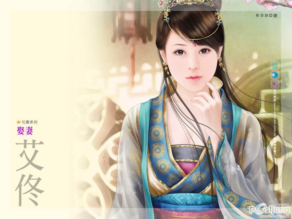 ภาพวาดสาวงามจีน 2