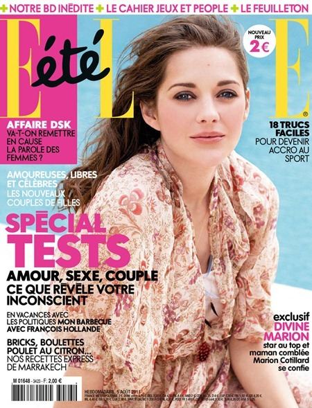 ELLE FRANCE: MARION COTILLARD BY PHOTOGRAPHER MATT JONES