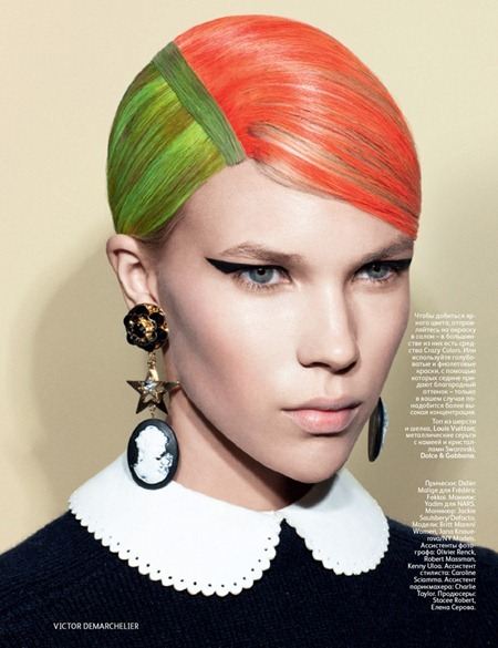 VOGUE RUSSIA: BRITT MAREN & JANA KRAUREROVA BY PHOTOGRAPHER VICTOR DEMARCHELIER