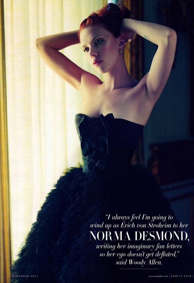 VANITY FAIR MAGAZINE: SCARLETT JOHANSSON IN "A STUDY IN SCARLETT" BY PHOTOGRAPHER MARIO SORRENTI