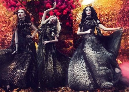 CAMPAIGN: MARIACARLA BOSCONO, KAREN ELSON & NATASHA POLY FOR ROBERTO CAVALLI FALL 2011 BY MERT & MAR