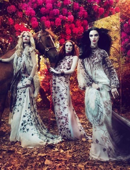 CAMPAIGN: MARIACARLA BOSCONO, KAREN ELSON & NATASHA POLY FOR ROBERTO CAVALLI FALL 2011 BY MERT & MAR