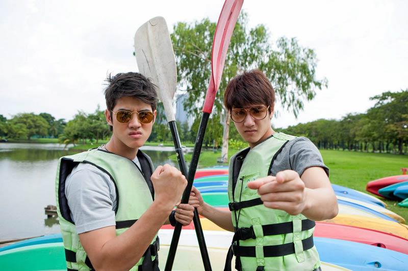 'มาริโอ้-เม้าส์' กอดคอปั่นจักรยาน รับโอโซนชุ่มปอด รอบสวนรถไฟ