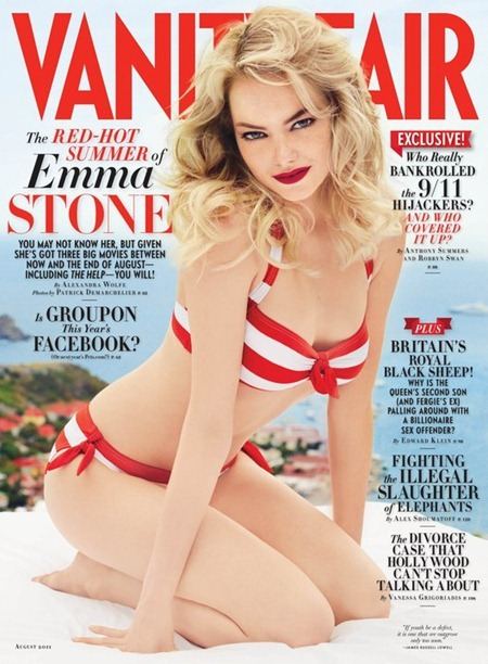 VANITY FAIR MAGAZINE: EMMA STONE IN "HOLLYWOOD IS HER OYSTER" BY PHOTOGRAPHER PATRICK DEMARCHELIER