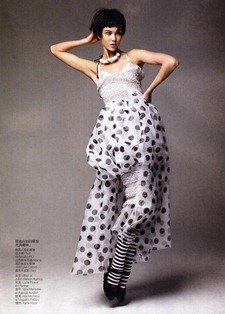 VOGUE CHINA: KARLIE KLOSS IN "GRAPHIC PLAY" BY PHOTOGRAPHER PATRICK DEMARCHELIER