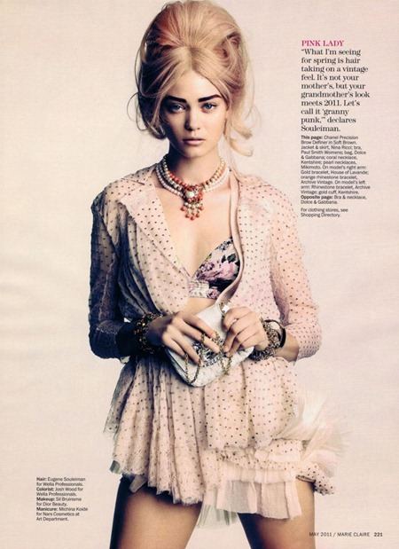 MARIE CLAIRE MAGAZINE: DIANA MOLDOVAN IN "UP AND AWAY" BY PHOTOGRAPHER TESH