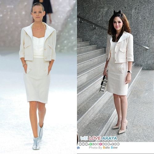 ชมพู่ อารยา กับชุดจาก Chanel spring 2012 ready to wear