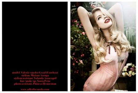 GLAMOUR SPAIN: VALERIE VAN DER GRAAF BY PHOTOGRAPHERS B&Egrave;LA ADLER & SALVADOR FRESNEDA