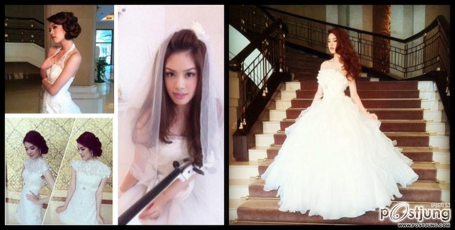 สาวๆ ในชุดเจ้าสาวค่ะ