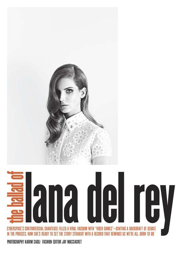 V MAGAZINE: LANA DEL REY IN "THE BALLAD OF LANA DEL REY" BY PHOTOGRAPHER KARIM SADLI