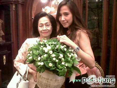 อั้ม กับ คุณพ่อคุณแม่