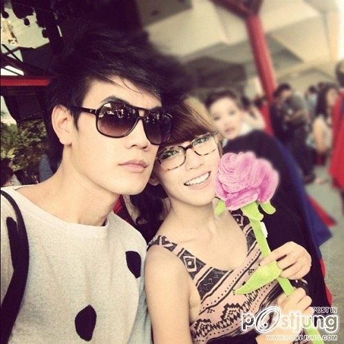 คู่รักหนุ่มไทย แม่สาวลาว พีฟลุ๊ค and พี่แอปเปิ้ล