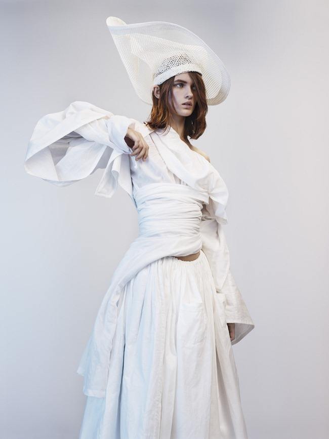 VOGUE UK: LARA MULLEN IN "THE WHITE ALBUM" BY PHOTOGRAPHER JOSH OLINS