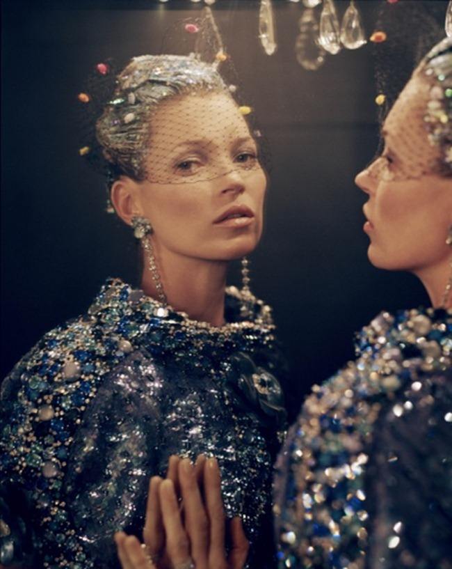 VOGUE MAGAZINE: KATE MOSS IN "CHECKING OUT" BY PHOTOGRAPHER TIM WALKER