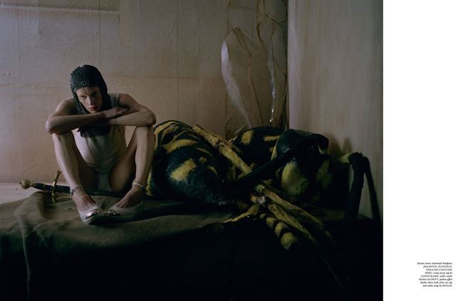 LOVE MAGAZINE: KRISTEN MCMENAMY IN "THE ORIGIN OF MONSTERS" BY PHOTOGRAPHER TIM WALKER