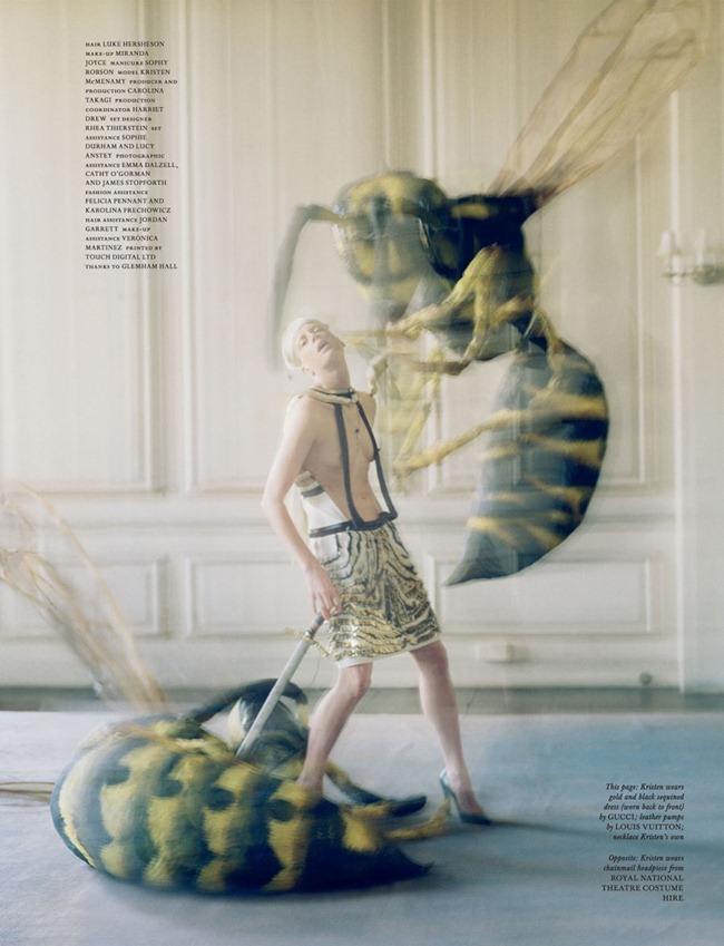 LOVE MAGAZINE: KRISTEN MCMENAMY IN "THE ORIGIN OF MONSTERS" BY PHOTOGRAPHER TIM WALKER