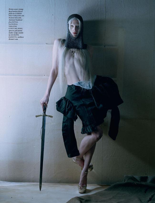 LOVE MAGAZINE: KRISTEN MCMENAMY IN "THE ORIGIN OF MONSTERS" BY PHOTOGRAPHER TIM WALKER