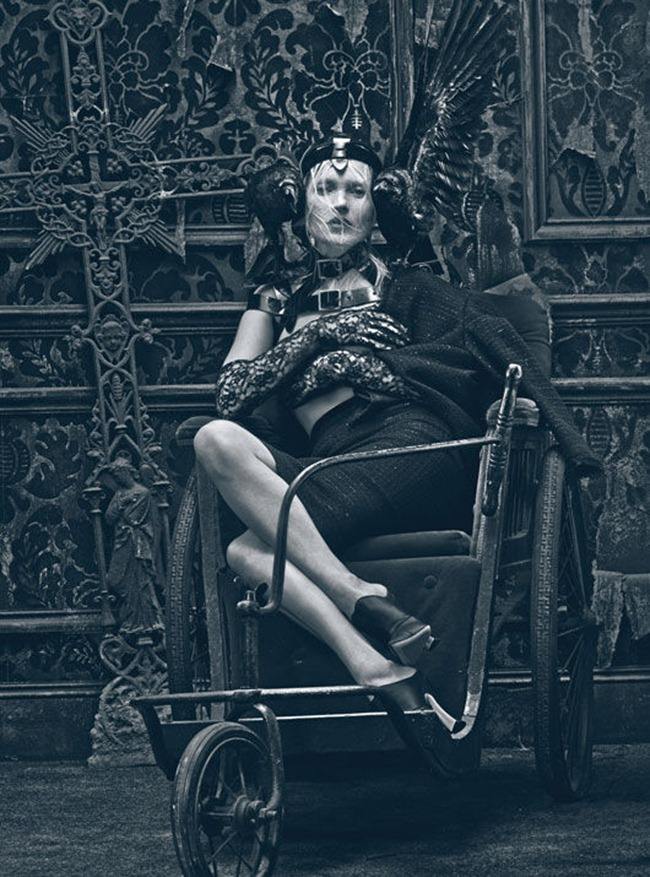 W MAGAZINE: KATE MOSS IN "GOOD KATE, BAD KATE" BY PHOTOGRAPHER STEVEN KLEIN
