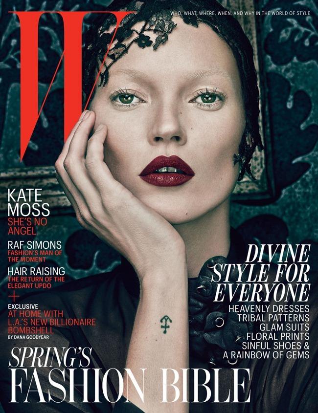 W MAGAZINE: KATE MOSS IN "GOOD KATE, BAD KATE" BY PHOTOGRAPHER STEVEN KLEIN