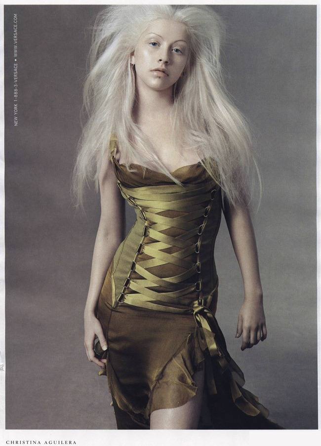 WE ♥ VERSACE: CHRISTINA AGUILERA FOR VERSACE FALL 2003 BY PHOTOGRAPHER STEVEN MEISEL