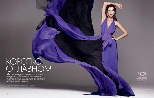 ELLE RUSSIA: AURELIE CLAUDEL BY PHOTOGRAPHER ASA TALLGARD