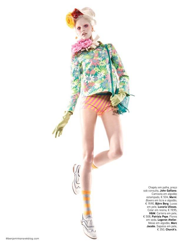 VOGUE PORTUGAL: DANI SEITZ IN "CANDY COLOUR" BY PHOTOGRAPHER BENJAMIN KANAREK