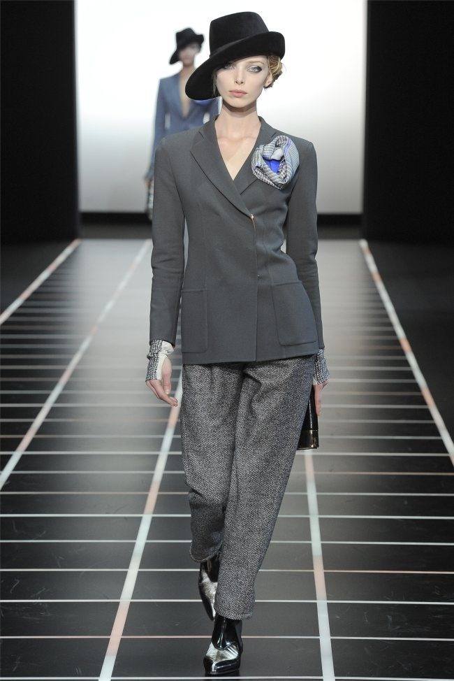 MILAN FASHION WEEK: GIORGIO ARMANI FALL 2012