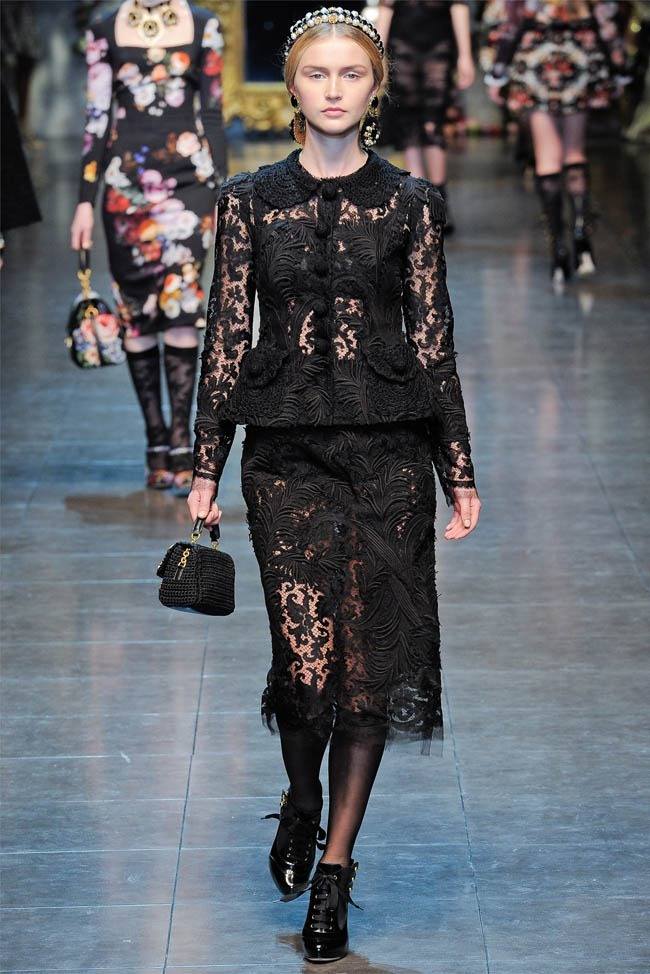 MILAN FASHION WEEK: DOLCE & GABBANA FALL 2012