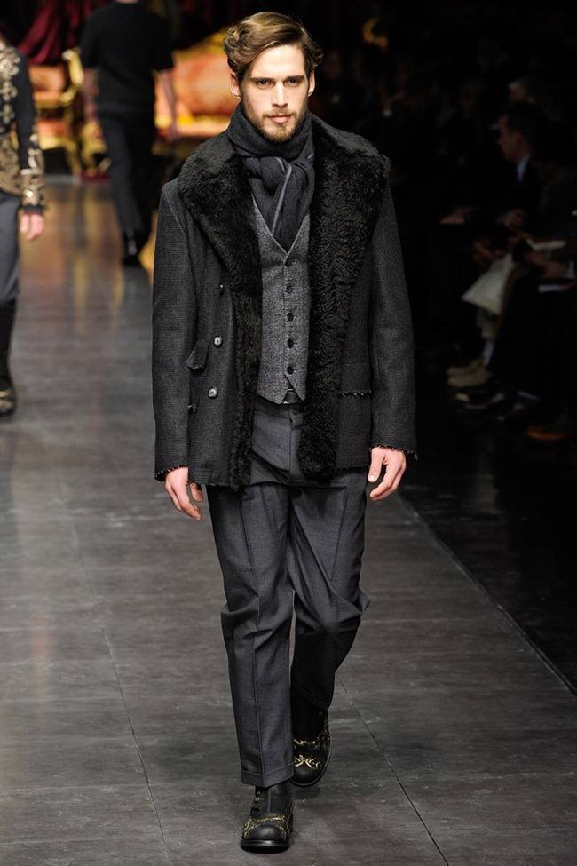 MILAN FASHION WEEK: DOLCE & GABBANA MEN'S FALL 2012