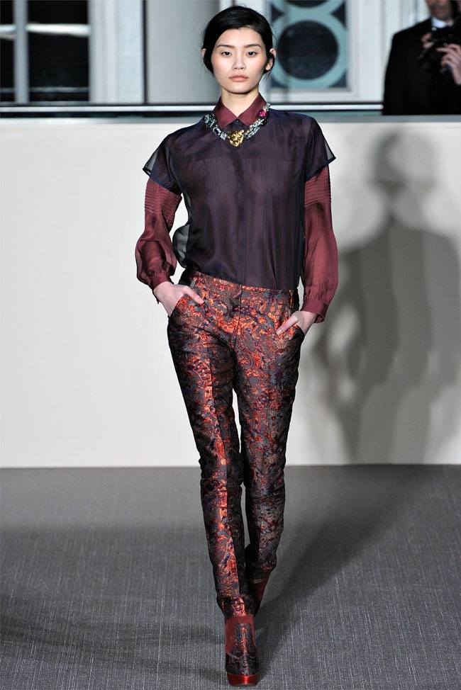 LONDON FASHION WEEK: MATTHEW WILLIAMSON FALL 2012