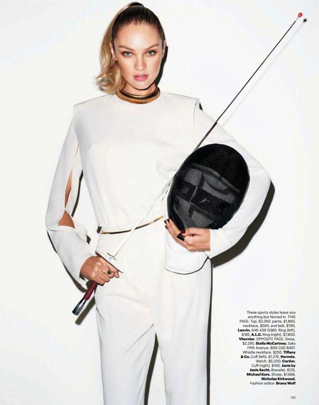 HARPER'S BAZAAR MAGAZINE: CANDICE SWANEPOEL IN "GAME ON" BY PHOTOGRAPHER TERRY RICHARDSON