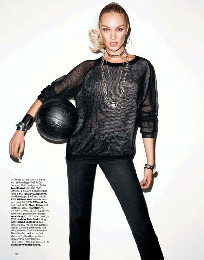 HARPER'S BAZAAR MAGAZINE: CANDICE SWANEPOEL IN "GAME ON" BY PHOTOGRAPHER TERRY RICHARDSON